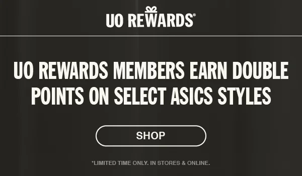 UO Rewards Members Earn Double Points on Select Asics Styles | SHOP