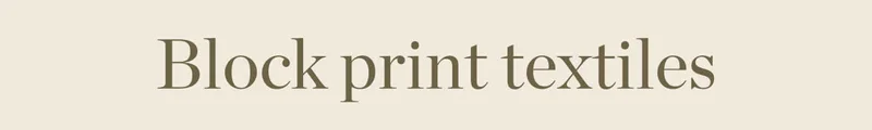 Block Print Textiles