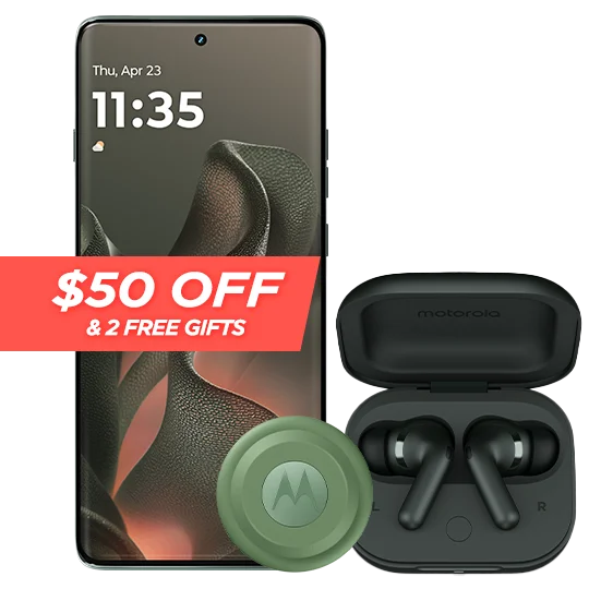 $50 off motorola edge - 2025 + free moto tag and moto buds+