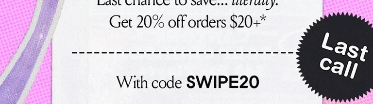 Get 20% off $20+ with discount code