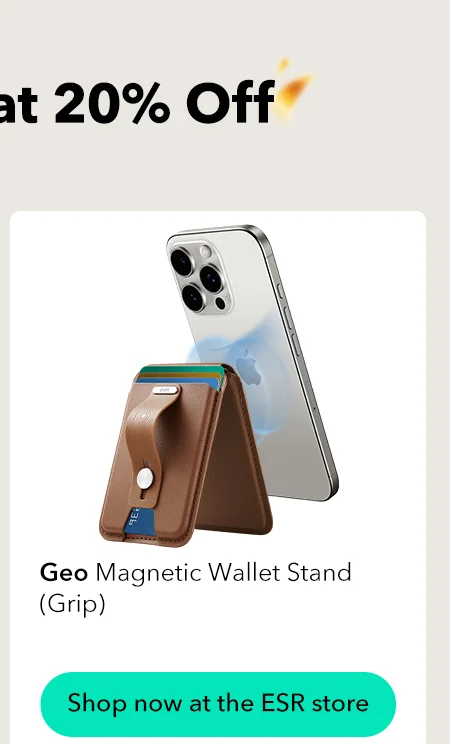 Geo Magnetic Wallet Stand (Grip)