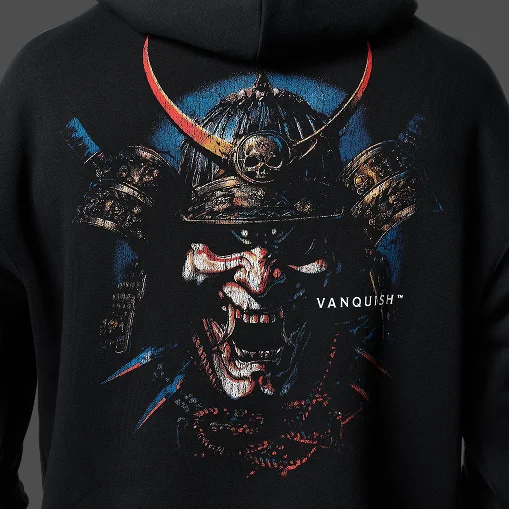 SHINTO GODS RONIN BLACK OVERSIZED HOODIE