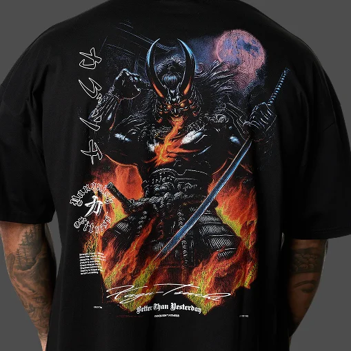 SHINTO GODS FIRE OVERSIZED BOXY T SHIRT