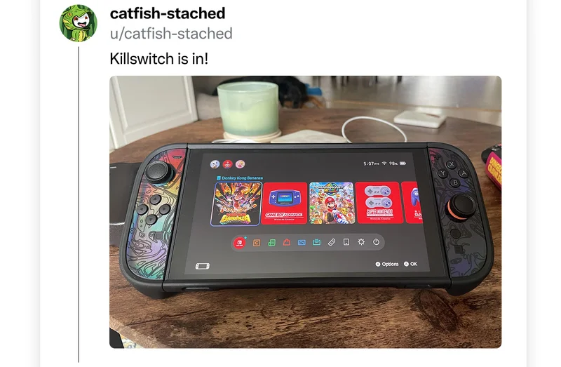 catfish-stached on Reddit: "Killswitch is in!"