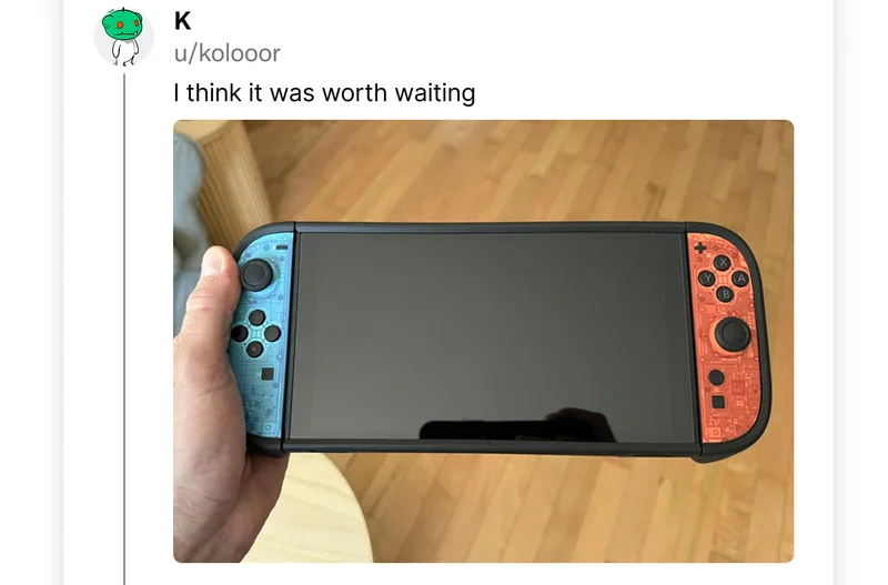 K on Reddit: "I think it was worth waiting."