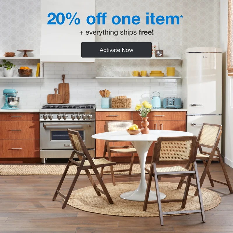 20% off one item* | plus: everything ships free! | minus: Acitvate Now