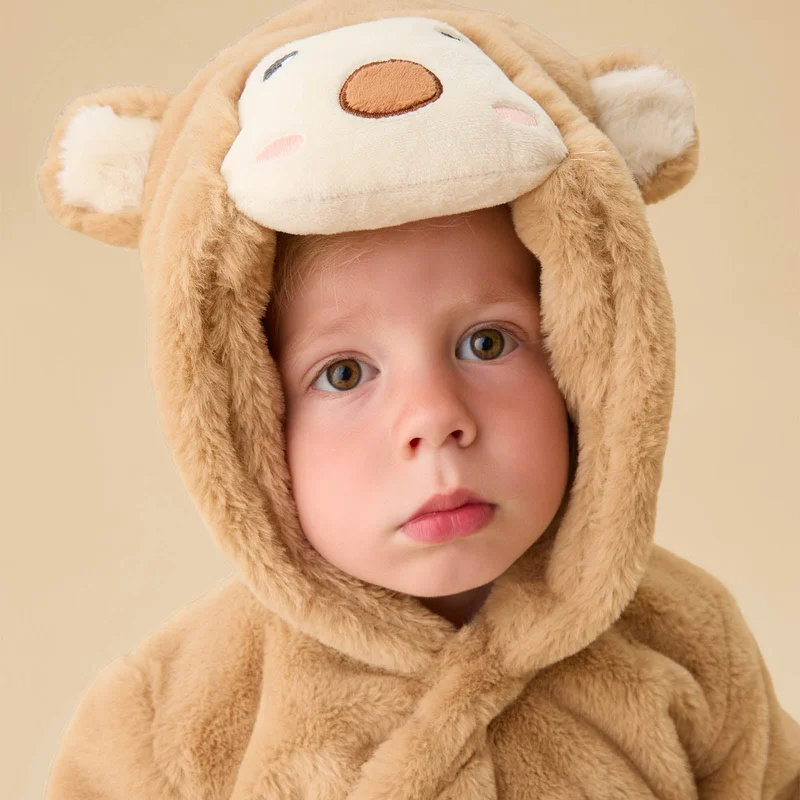 Image of Monkey Faux Fur Pramsuit