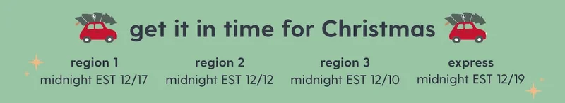 get it in time for Christmas