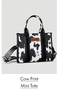 Cow Print Mini Tote