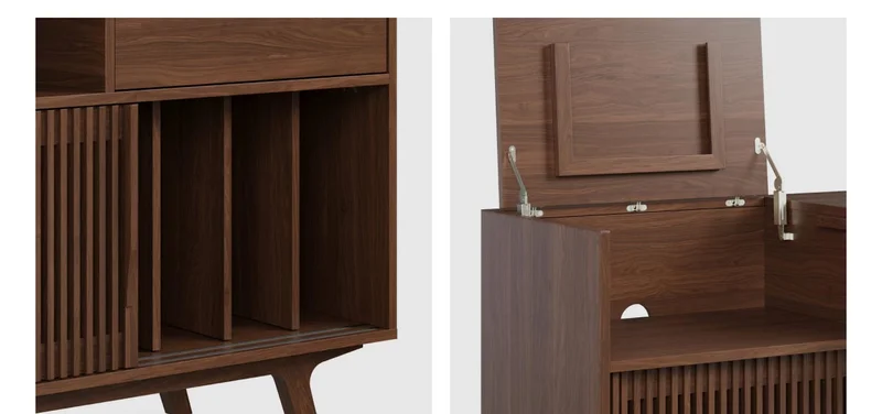 A little something for the collectors. Show off your vinyl, or stash away your video games.
