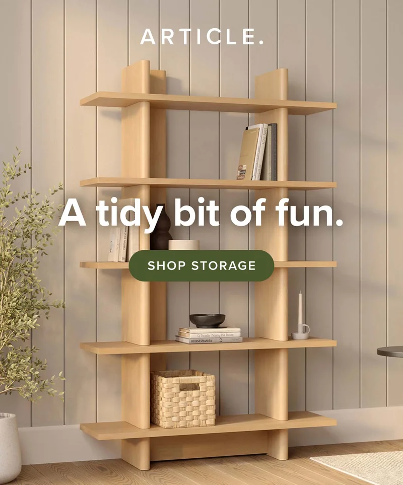 A tidy bit of fun: shop storage.