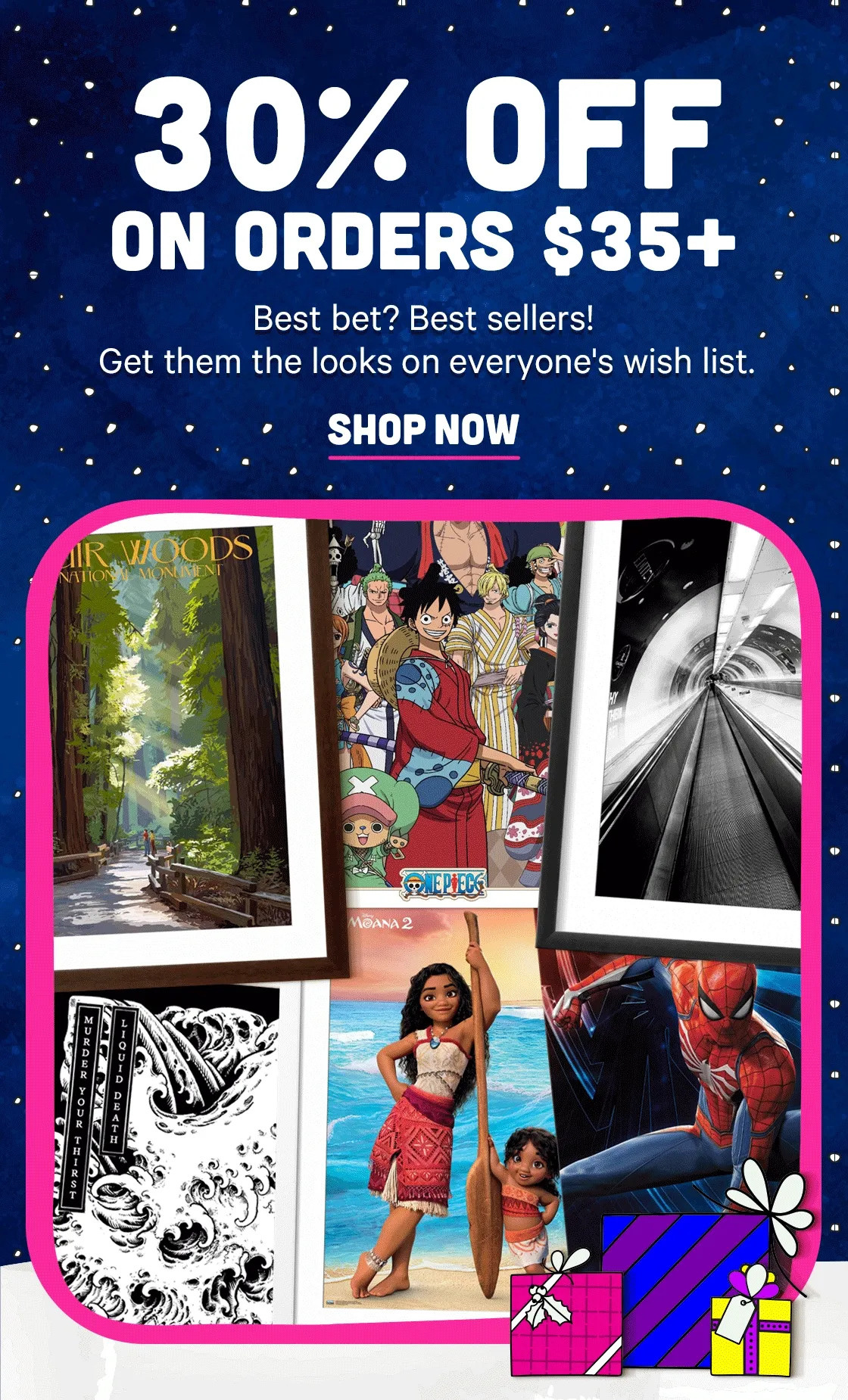 30% off $35+ Best Bet? Best Sellers! Get looks on everyone's wish list