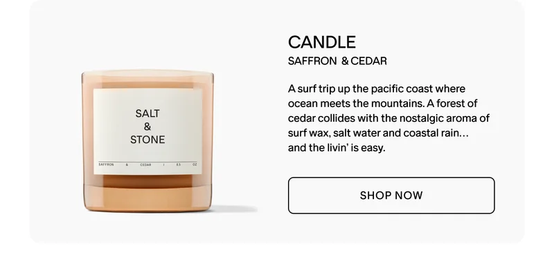 Candle - Saffron & Cedar