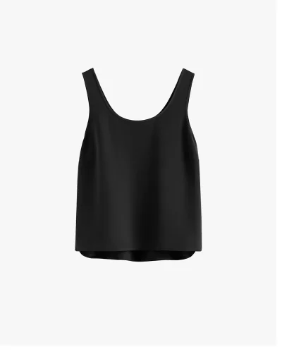 Silk Tank Black