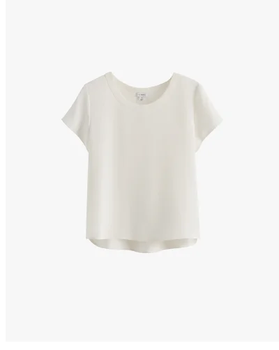 Silk Tee White