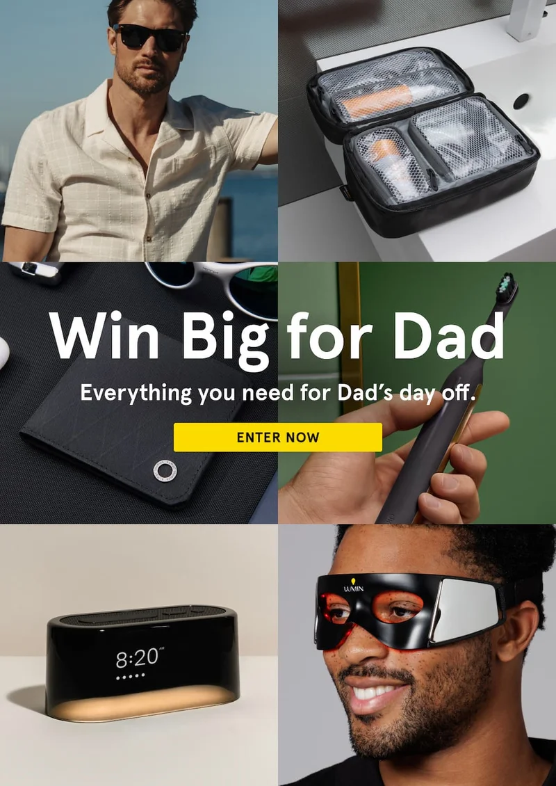 Win Big for Dad - Enter this father's Day giveaway.
