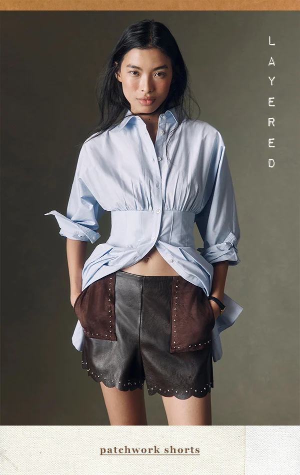 patchwork shorts
