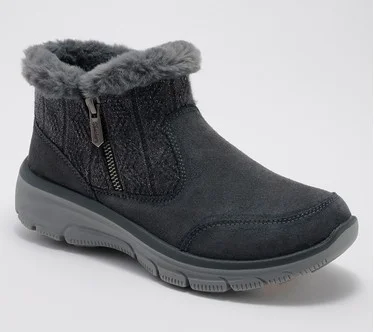 Skechers Easy Going Sparkle Knit Ankle Boots Elemental Bliss