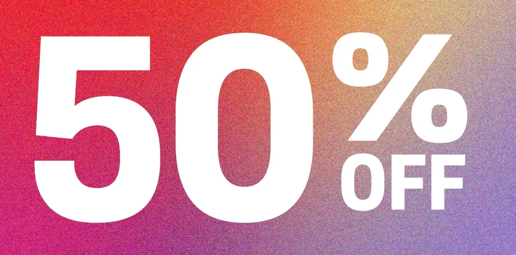 50% off 50% off