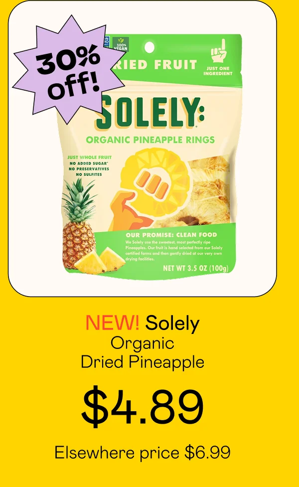 Organic Dried Pineapple