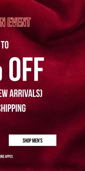 Shop men's up to 50% off even new arrivals + free shipping. *Exclusions Apply