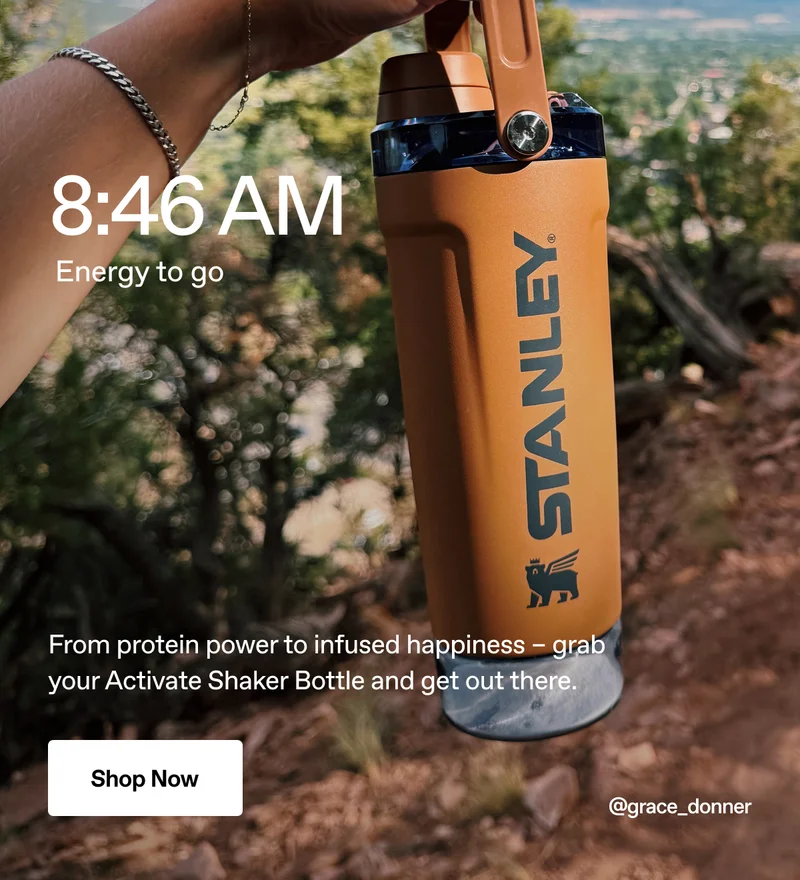 From protein power to infused happiness - grab your Activate Shaker Bottle and get out there.