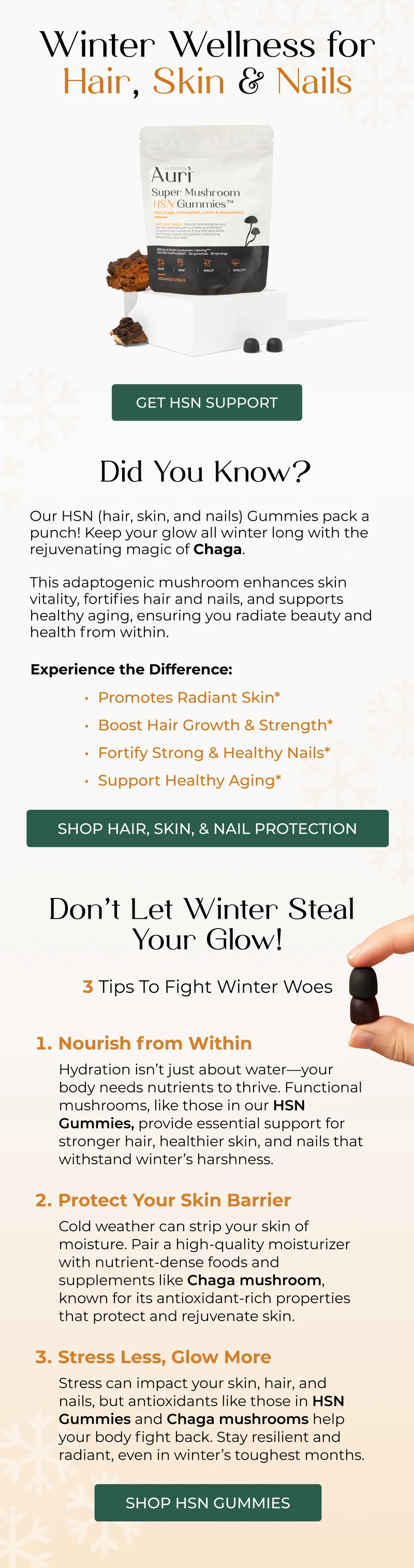 Winter Wellness for Hair, Skin & Nails