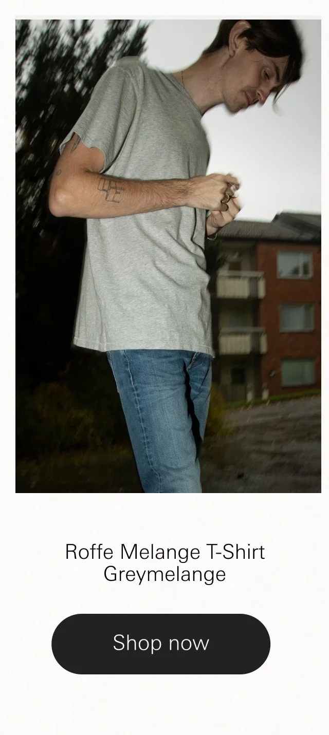Roffe Melange T-Shirt Greymelange