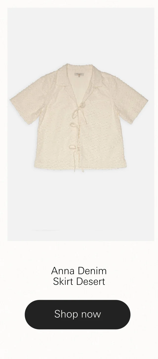 Moa Tie Fringe Shirt Offwhite