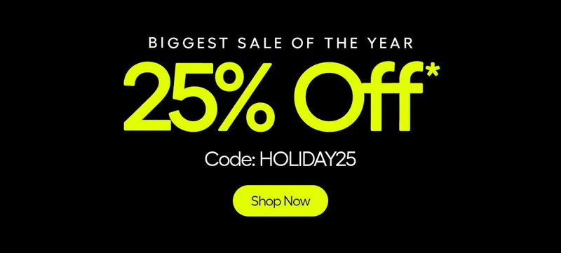 Biggest Sale Of The Year 25% Off* Code: discount code