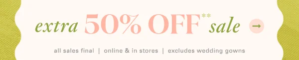 extra 50% Off** sale
