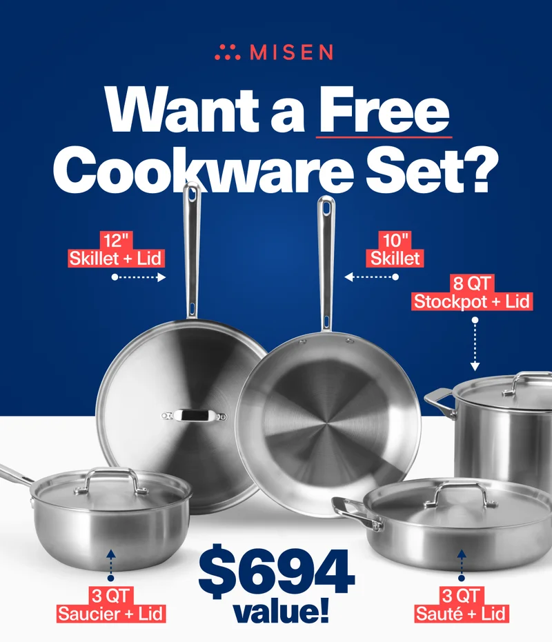 Misen | Want a Free Cookware Set? | $694 Value