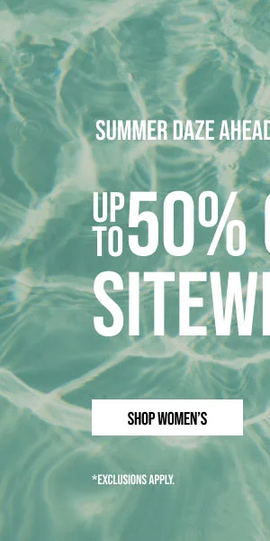 Up to 50% off Sitewide Shop Women's