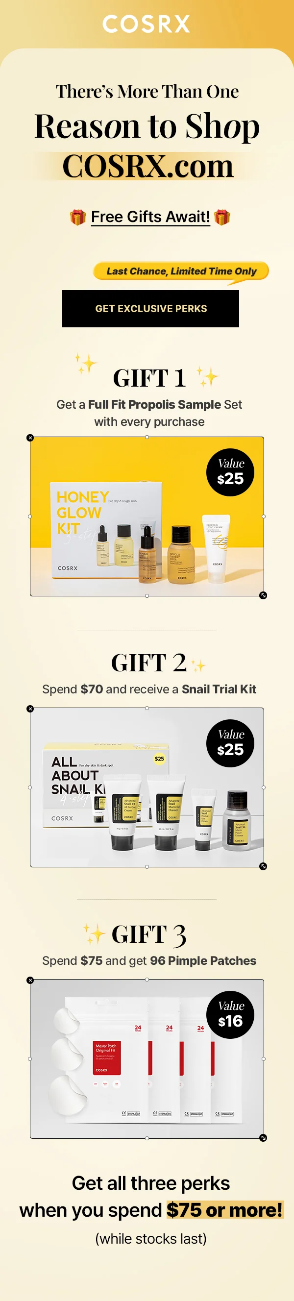 Shop at COSRX.com & Claim More Perks!