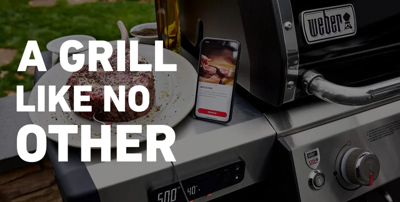 image showing the weber connect helping with grilling