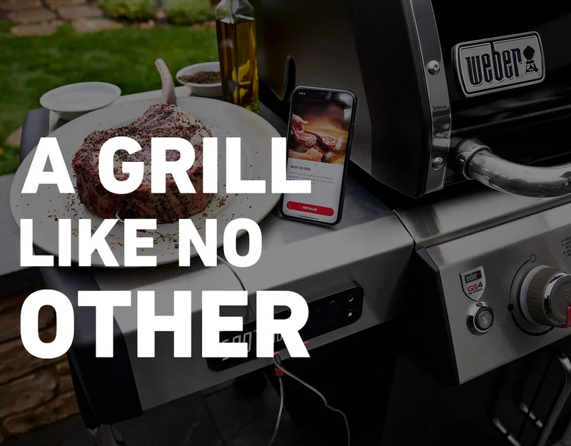 image showing the weber connect helping with grilling