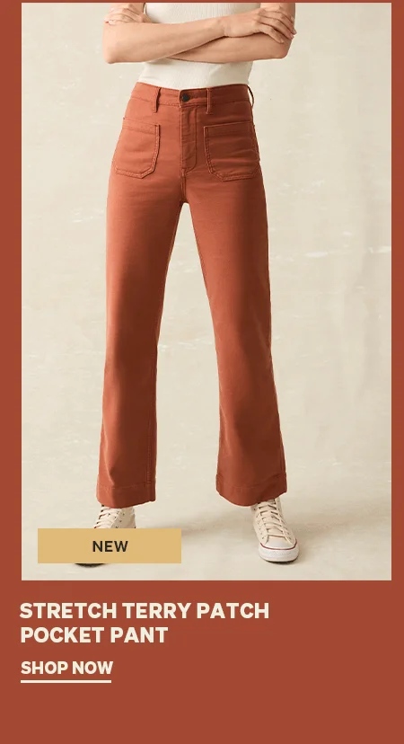 Stretch Terry Patch Pocket Pant