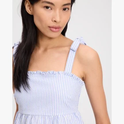 Seersucker Tiered Top