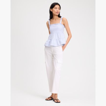 Seersucker Tiered Top
