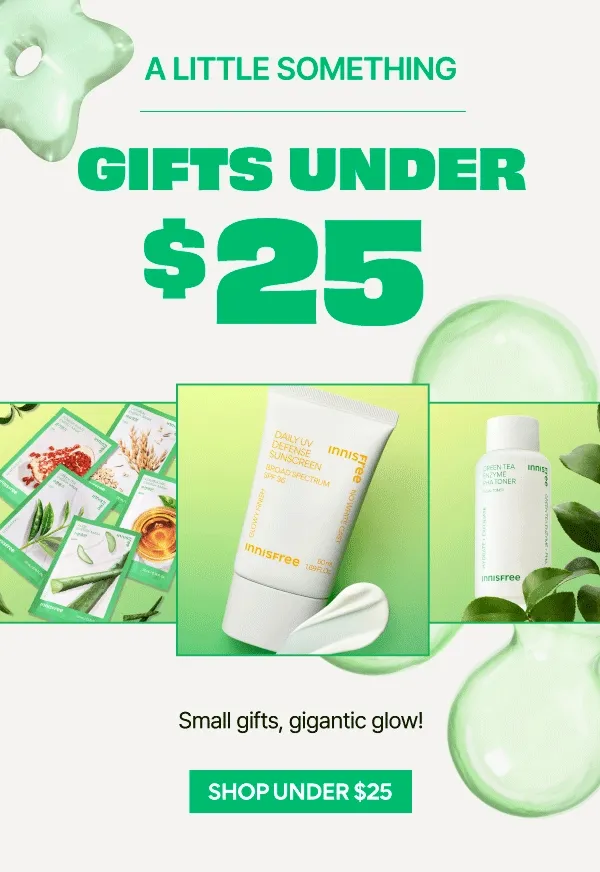 HOLIDAY GIFTS UNDER $25