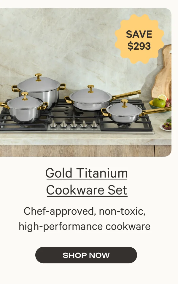 Gold Titanium Cookware Set