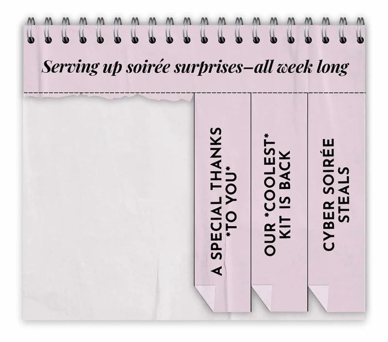 Cyber Soirée tabs