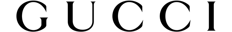 “Gucci” written in all caps