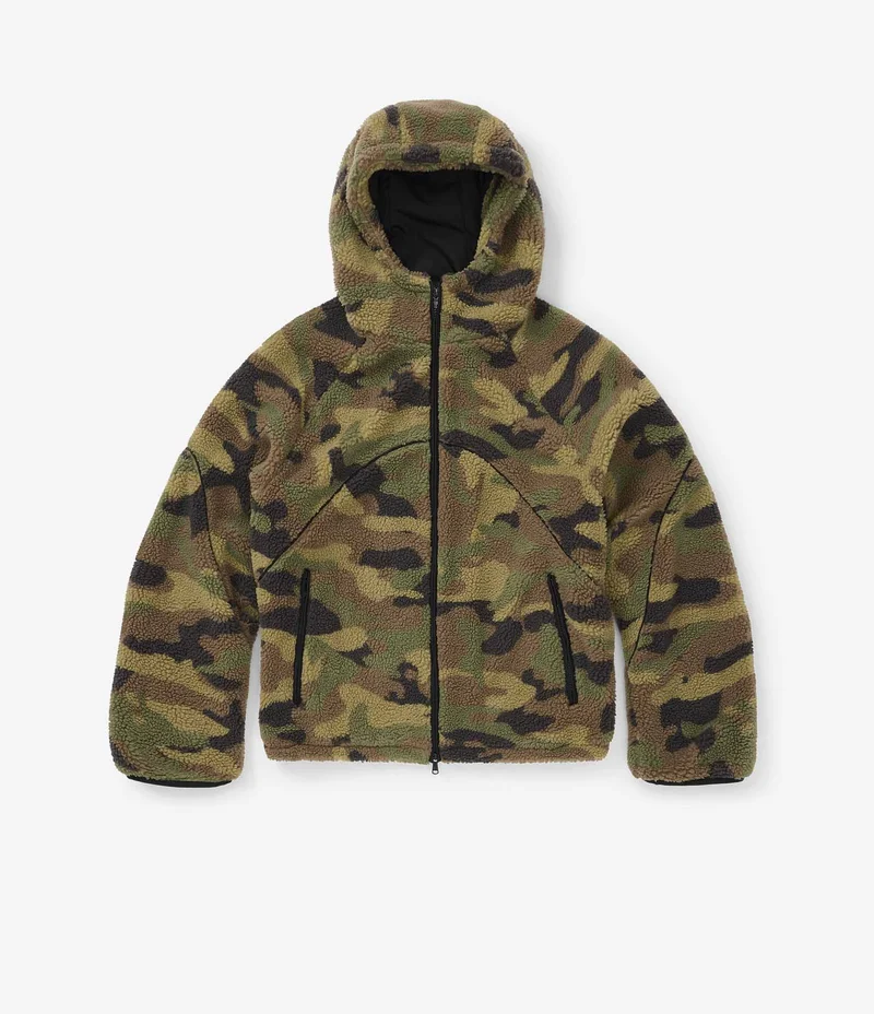 Fleece hoodie Camo