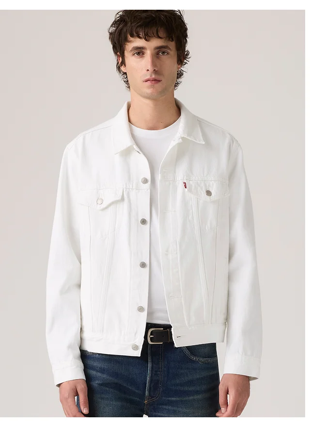 WHITE TRUCKER JACKET