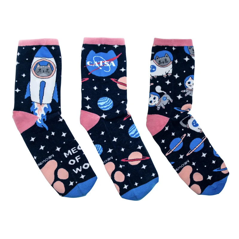 Image of Mix & Match Meowter Space Cat Socks