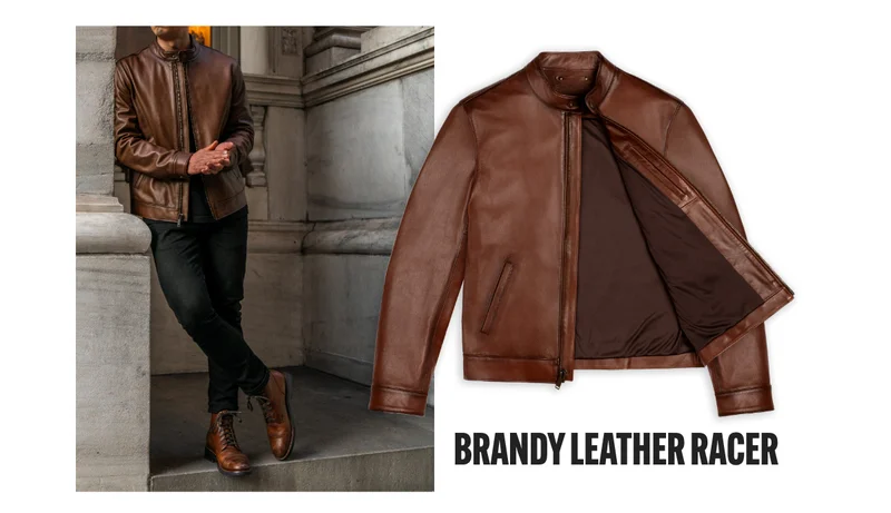 Brandy Leather Racer