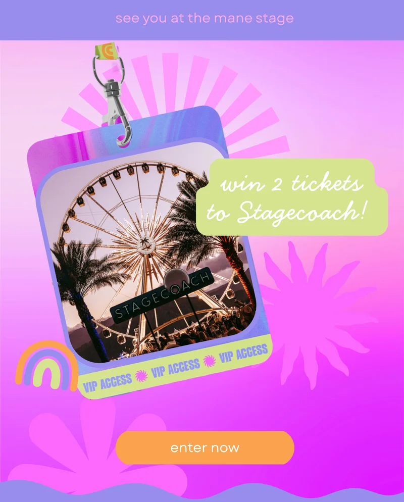 Win tickets to Stagecoach!