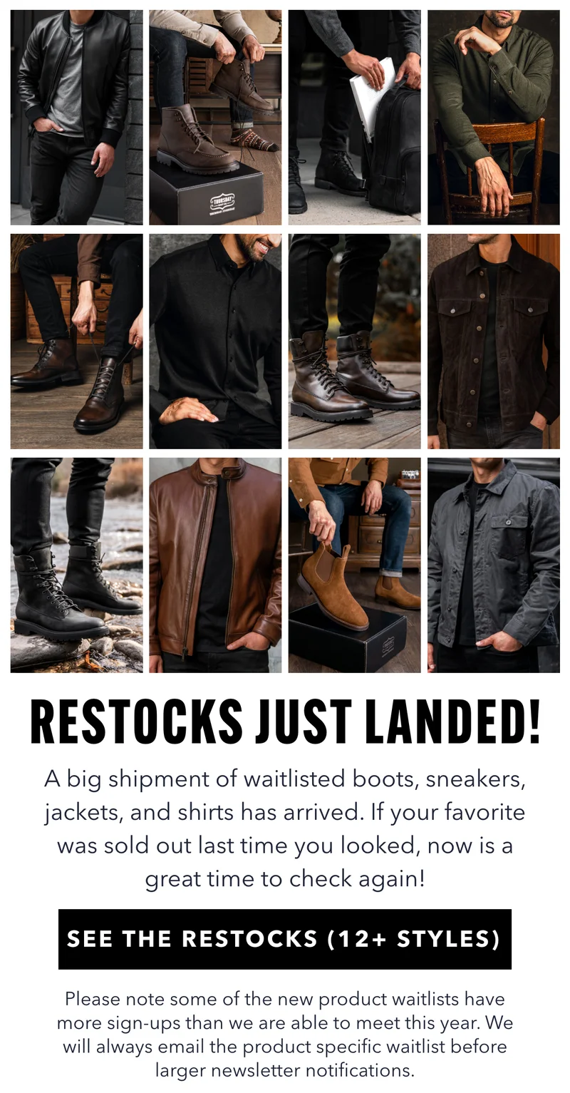 Men's Boots Restocks