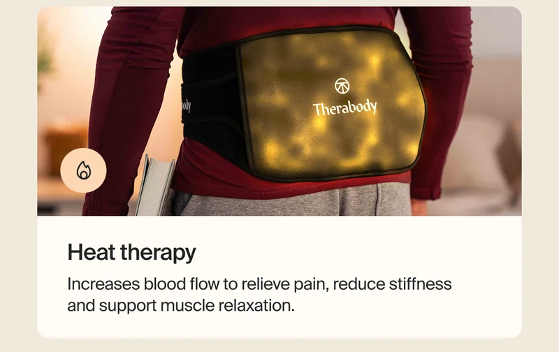 Heat therapy | Increases blood flow to relieve pain, reduce stiffness and support muscle relaxation.